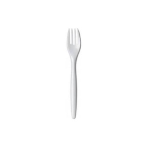 POSATE FORCHETTA PLASTICA BIANCO